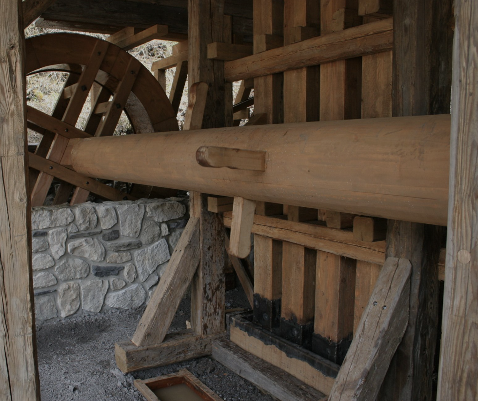 Rock-Crusher-Water-Wheel-Power